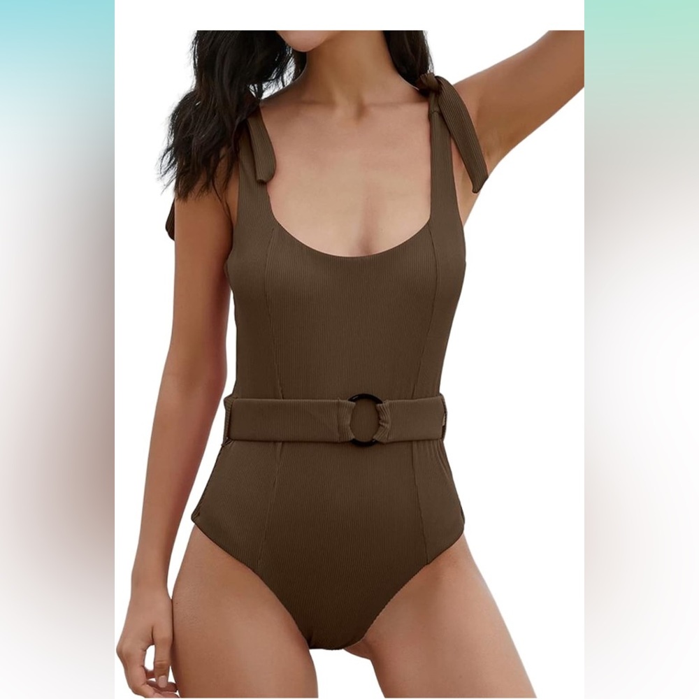 NWT TSMEZA One Piece Swimsuits Belt